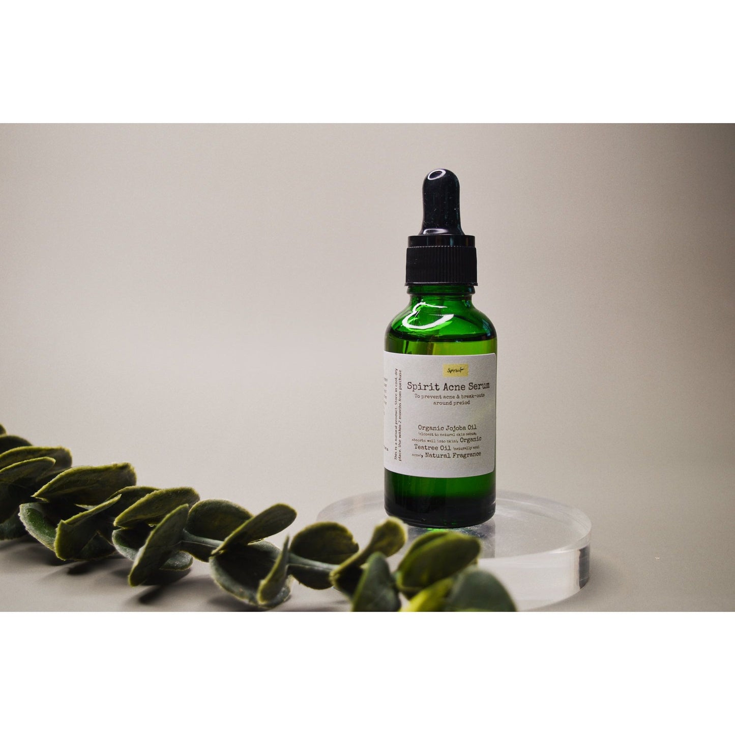 Spirit Eco Health acne serum. best acne treatment in green bottle. best acne treatment Australia