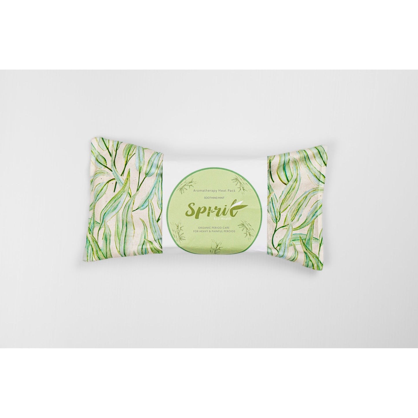 Microwave Heat Pack in Green. Spirit Eco health heat packs for period pain 