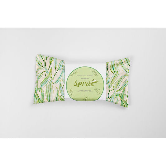 Microwave Heat Pack in Green. Spirit Eco health heat packs for period pain 
